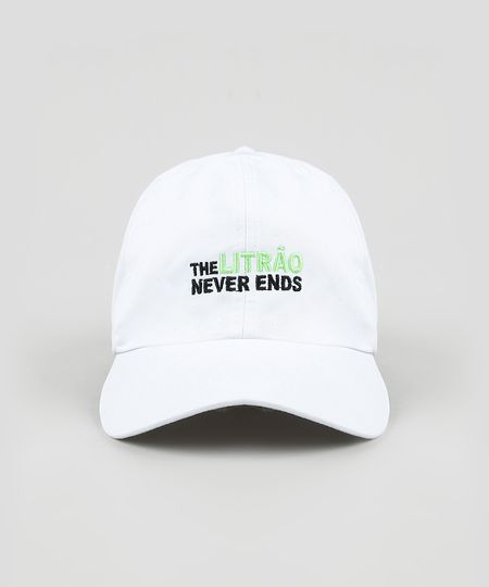 Bone-Unissex-Carnaval-Aba-Curva-com-Bordado--The-Litrao-Never-Ends--Branco-9943084-Branco_1
