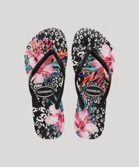 Chinelo-Feminino-Havaianas-Slim-Animal-Floral-Estampado-Preto-9917872-Preto_1