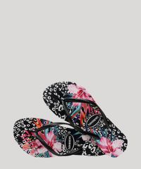 Chinelo-Feminino-Havaianas-Slim-Animal-Floral-Estampado-Preto-9917872-Preto_4