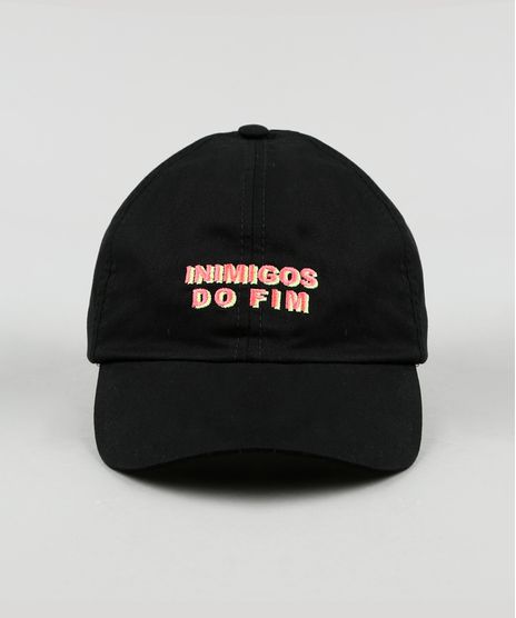 Bone-Unissex-Aba-Curva-Carnaval-com-Bordado--Inimigos-do-Fim--Preto-9943086-Preto_1