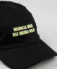 Bone-Unissex-Aba-Curva-Carnaval-com-Bordado--Nunca-Mais-Eu-Bebo-Hoje--Preto-9943083-Preto_3