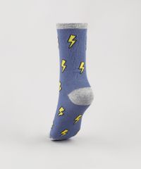 Meia-Infantil-Cano-Alto-Divertida-Estampada-de-Raios-Azul-9933177-Azul_2