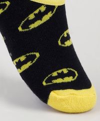 Meia-Infantil-Sapatilha-Batman-Estampada-Atoalhada-Preta-9932602-Preto_3