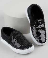 Tenis-Infantil-Slip-On-com-Paete-Dupla-Face-e-Brilho-Preto-9905909-Preto_1