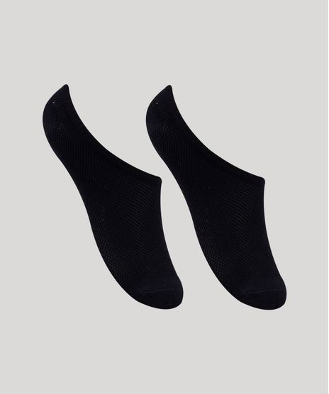 Kit-de-2-Meias-Femininas-Sapatilha-Invisiveis-com-Silicone-Preto-9837817-Preto_1