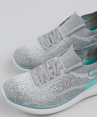 Tenis-Feminino-Actvitta-Knit-Running-com-Lurex-e-Cadarco-Cinza-Mescla-9903664-Cinza_Mescla_3