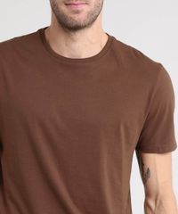 Camiseta-Masculina-Basica-Manga-Curta-Gola-Careca-Marrom-9451466-Marrom_4