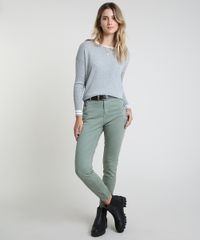 Sueter-Feminino-em-Trico-com-Listras-Decote-Redondo-Cinza-Mescla-9793676-Cinza_Mescla_3