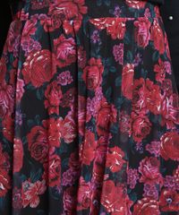 Saia-Feminina-Midi-em-Tule-Estampada-Floral-Preta-9892605-Preto_4