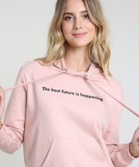 Blusao-Feminino-em-Moletom--The-Best-Future-is-Happening--com-Capuz-Rosa-Claro-9890842-Rosa_Claro_4