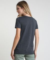 Blusa-Feminina-Vilas-Disney-Manga-Curta-Decote-Redondo-Cinza-Mescla-Escuro-9904193-Cinza_Mescla_Escuro_2