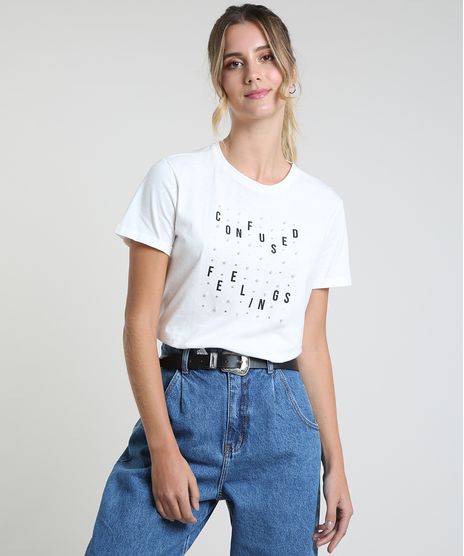 Blusa-Feminina--Confused-Feelings--com-Perola-Manga-Curta-Decote-Redondo-Off-White-9891987-Off_White_1