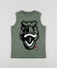 Regata-Infantil-Jurassic-World-Verde-Militar-9879366-Verde_Militar_1