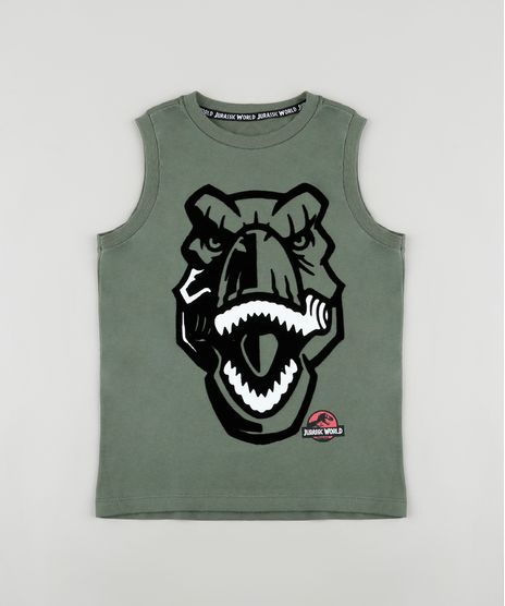 Regata-Infantil-Jurassic-World-Verde-Militar-9879366-Verde_Militar_1