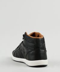 Tenis-Masculino-Ollie-Cano-Alto-com-Recortes-em-Jeans-Preto-9904663-Preto_4