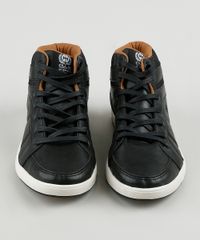 Tenis-Masculino-Ollie-Cano-Alto-com-Recortes-em-Jeans-Preto-9904663-Preto_5