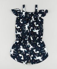 Macaquinho-Infantil-Open-Shoulder-Estampado-de-Unicornio-Manga-Curta-com-Laco-Azul-Marinho-9913807-Azul_Marinho_1