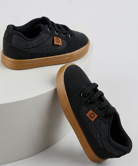 Tenis-Infantil-Ollie-com-Recortes-em-Jeans-Preto-9911301-Preto_1 Tenis-Infantil-Ollie-com-Recortes-em-Jeans-Preto-9911301-Preto_1
