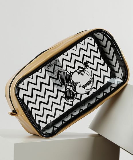 Necessaire-Feminina-Mickey-com-Recorte-Transparente-Dourada-9895737-Dourado_1