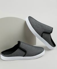 Tenis-Jeans-Slip-On-Mule-Masculino-Oneself-Preto-9924377-Preto_1