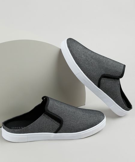 Tenis-Jeans-Slip-On-Mule-Masculino-Oneself-Preto-9924377-Preto_1