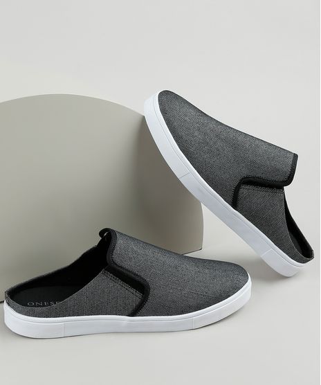 Tenis-Jeans-Slip-On-Mule-Masculino-Oneself-Preto-9924377-Preto_1