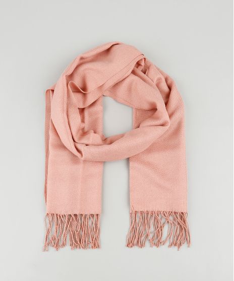 Cachecol-Feminino-com-Franjas-Rose-9841636-Rose_1