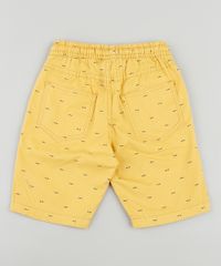 Bermuda-de-Sarja-Infantil-Estampada-Geometrica-com-Cordao-Amarela-9916149-Amarelo_2