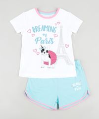 Pijama-Infantil-Cachorro--Dreaming-of-Paris--Manga-Curta-Off-White-9876985-Off_White_1