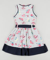 Vestido-Infantil-Listrado-Floral-com-Faixa-para-Amarrar-Sem-Manga-Off-White-9916423-Off_White_2
