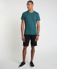 Camiseta-Masculina-com-Bolso-Manga-Curta-Gola-Careca-Verde-Escuro-9896554-Verde_Escuro_3