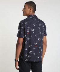 Camisa-Masculina-Tradicional-Estampada-NASA-Manga-Curta-Preta-9887566-Preto_2