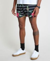 Short-Masculino-Listrado-Estampado-Floral-com-Bolsos-Preto-9863748-Preto_1