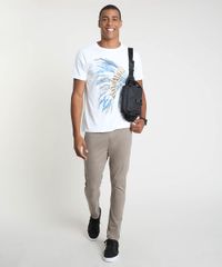 Calca-de-Sarja-Masculina-Jogger-Slim-com-Bolsos-Bege-Escuro-9906316-Bege_Escuro_3