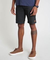 Bermuda-Masculina-Reta-com-Bolsos-Cinza-Mescla-Escuro-9896849-Cinza_Mescla_Escuro_1