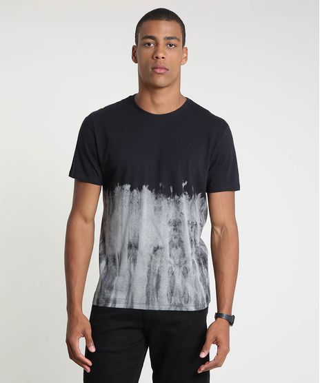 Camiseta-Masculina-Estampada-Tie-Dye-Manga-Curta-Gola-Careca-Preta-9936880-Preto_1