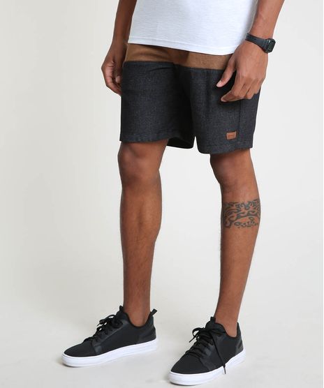 Bermuda-de-Sarja-Masculina-Reta-com-Bolsos-Caramelo-9880082-Caramelo_1