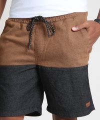 Bermuda-de-Sarja-Masculina-Reta-com-Bolsos-Caramelo-9880082-Caramelo_2