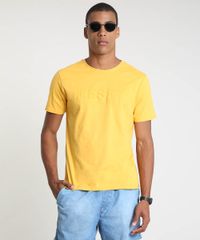 Camiseta-Masculina--Reset--Manga-Curta-Gola-Careca-Mostarda-9873514-Mostarda_1