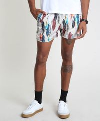 Short-Masculino-Estampado-de-Penas-com-Bolsos-Bege-9863749-Bege_1 Short-Masculino-Estampado-de-Penas-com-Bolsos-Bege-9863749-Bege_1