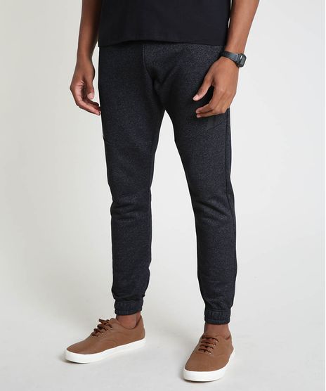 Calca-Masculina-Relaxed-em-Moletom-Cinza-Mescla-Escuro-9910551-Cinza_Mescla_Escuro_1