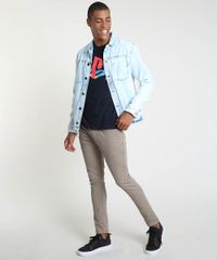 Jaqueta-Jeans-Masculina-Trucker-com-Bolsos-Azul-Claro-9896453-Azul_Claro_3 Jaqueta-Jeans-Masculina-Trucker-com-Bolsos-Azul-Claro-9896453-Azul_Claro_3