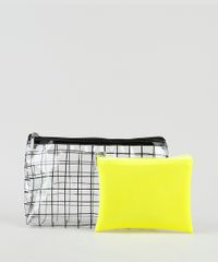Kit-de-2-Necessaires-Femininas-Estampada-Quadriculada---Neon-Multicor-9901239-Multicor_1