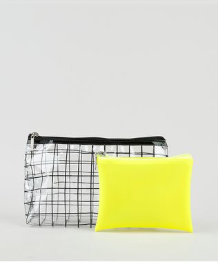Kit-de-2-Necessaires-Femininas-Estampada-Quadriculada---Neon-Multicor-9901239-Multicor_1