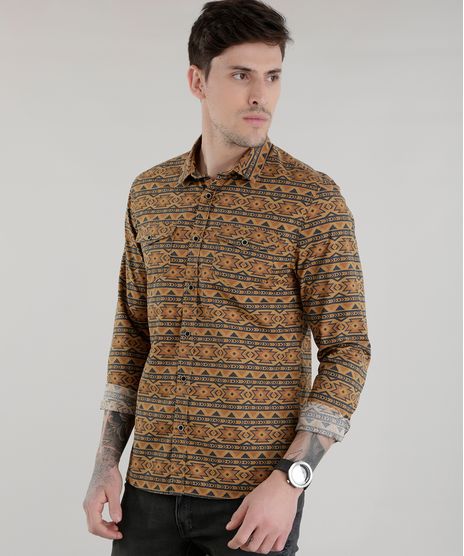 Camisa-Estampada-Etnica-Marrom-8448825-Marrom_1