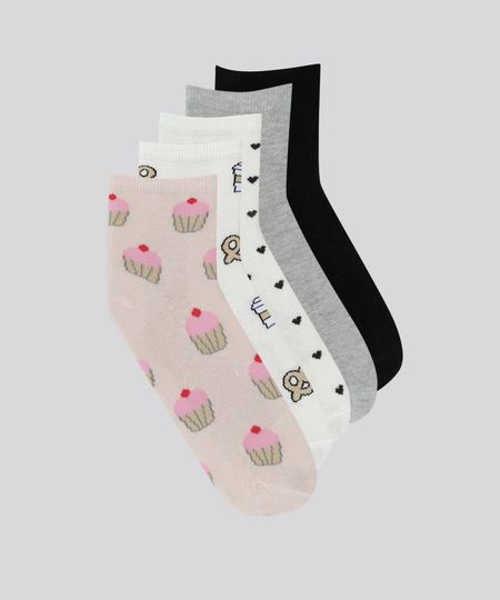 Kit-de-5-Meias-Estampadas-Multicor-8635648-Multicor_1 Kit-de-5-Meias-Estampadas-Multicor-8635648-Multicor_1