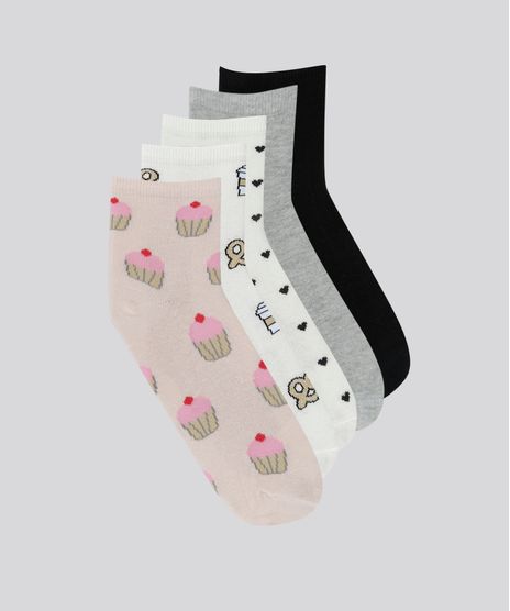 Kit-de-5-Meias-Estampadas-Multicor-8635648-Multicor_1