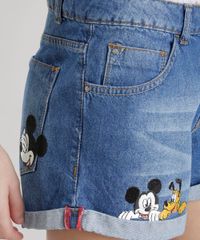 Short-Jeans-Relaxed-Mickey-com-Patchs-Azul-Escuro-8632178-Azul_Escuro_4