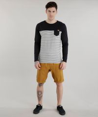 Camiseta-com-Estampa-de-Listras-Preta-8581855-Preto_3