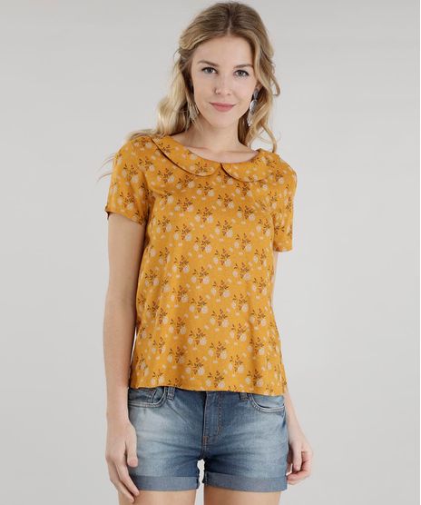 Blusa-Estampada-Floral-Amarelo-Escuro-8501109-Amarelo_Escuro_1
